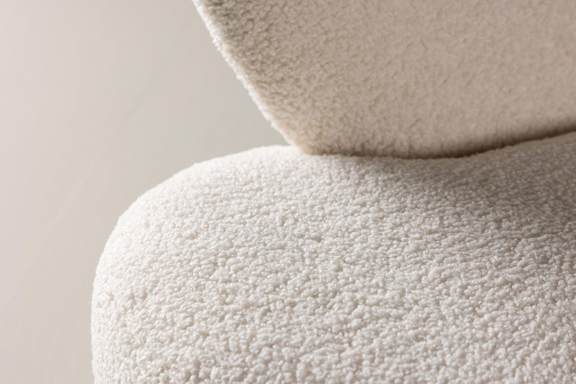 Kindersofa Flower aus Teddystoff (Bouclé) - Beige (FSC 100%)Kindersofa