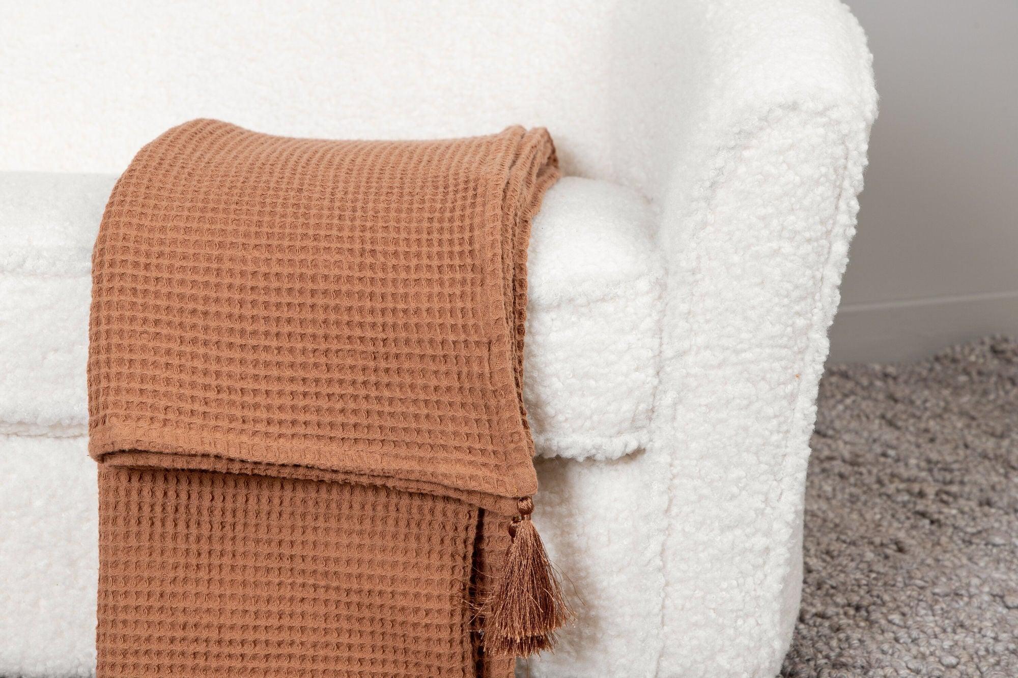 Kindersofa Mana aus Teddystoff (Bouclé) - Weiß-Kindersofas-Venture Home-le canapé