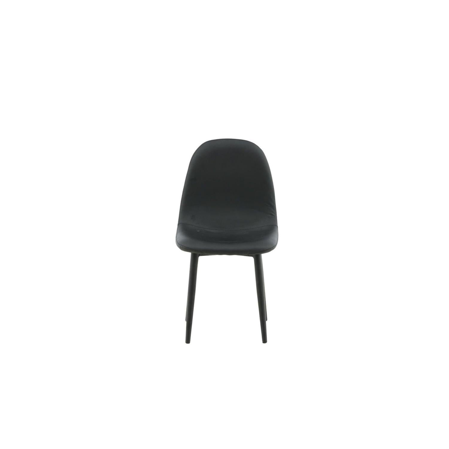 Kinderstuhl Polar 2er-Set aus Kunstleder - Schwarz-Kinderstuhl-Venture Home-le canapé