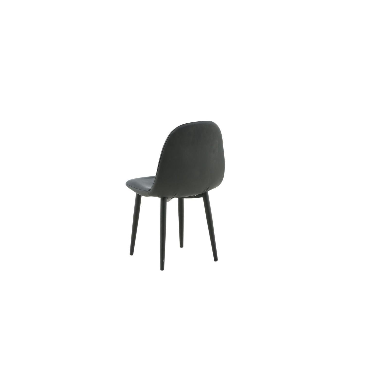 Kinderstuhl Polar 2er-Set aus Kunstleder - Schwarz-Kinderstuhl-Venture Home-le canapé