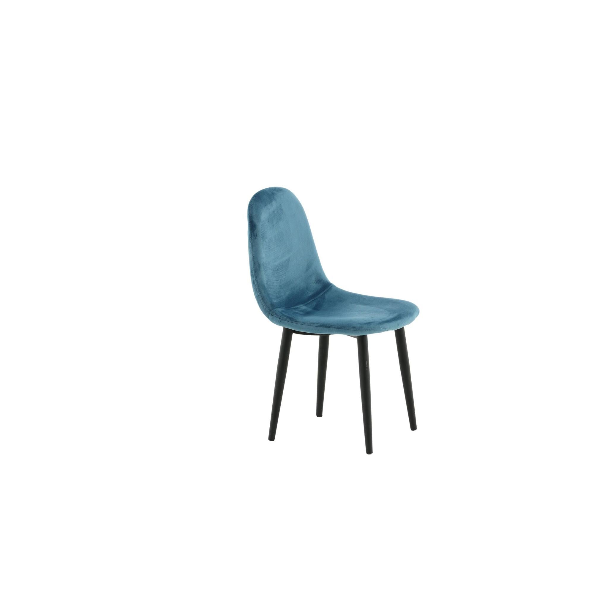 Kinderstuhl Polar 2er - Set aus Samt - BlauKinderstuhl