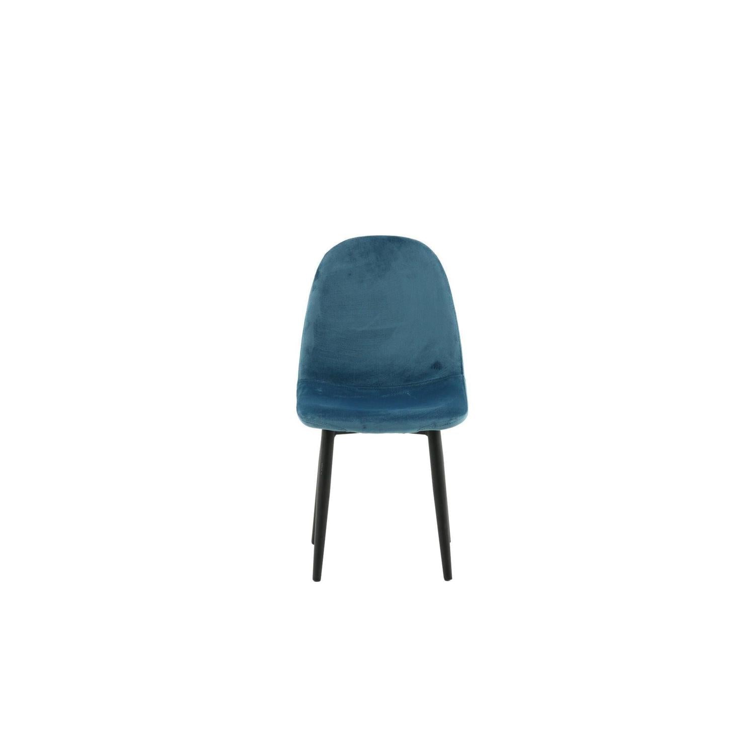 Kinderstuhl Polar 2er-Set aus Samt - Blau-Kinderstuhl-Venture Home-le canapé