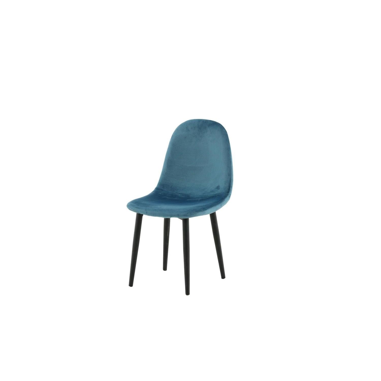 Kinderstuhl Polar 2er-Set aus Samt - Blau-Kinderstuhl-Venture Home-le canapé