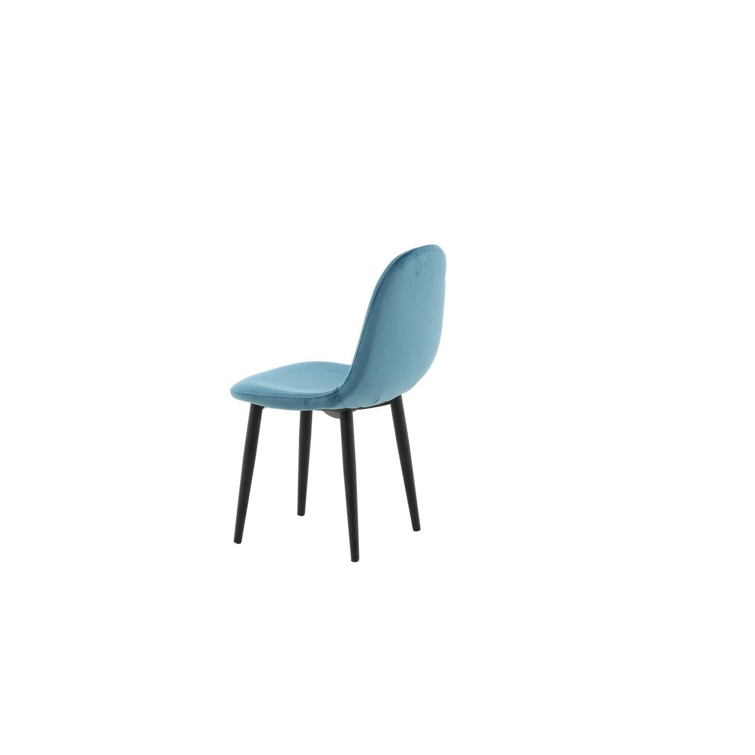 Kinderstuhl Polar 2er-Set aus Samt - Blau-Kinderstuhl-Venture Home-le canapé