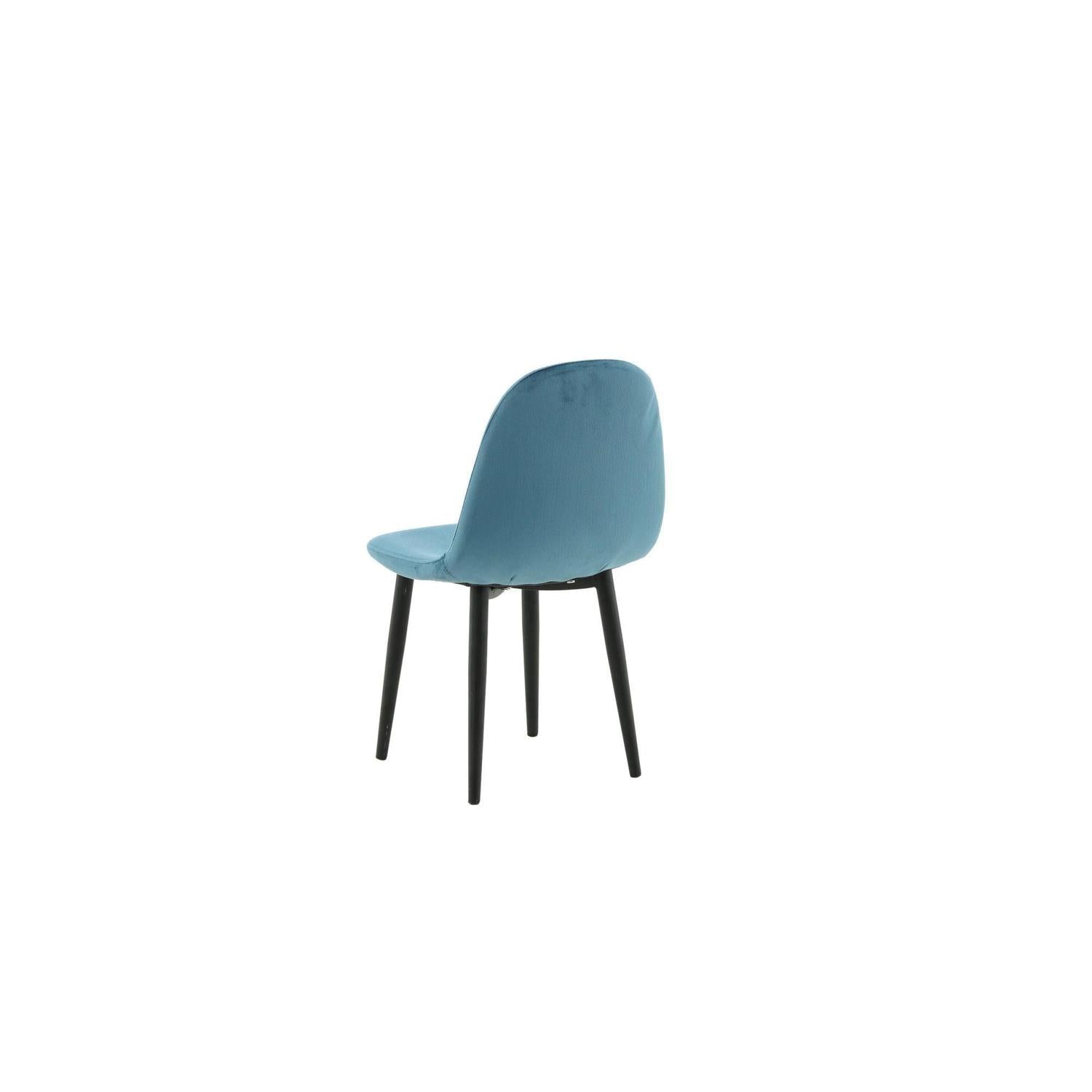 Kinderstuhl Polar 2er-Set aus Samt - Blau-Kinderstuhl-Venture Home-le canapé