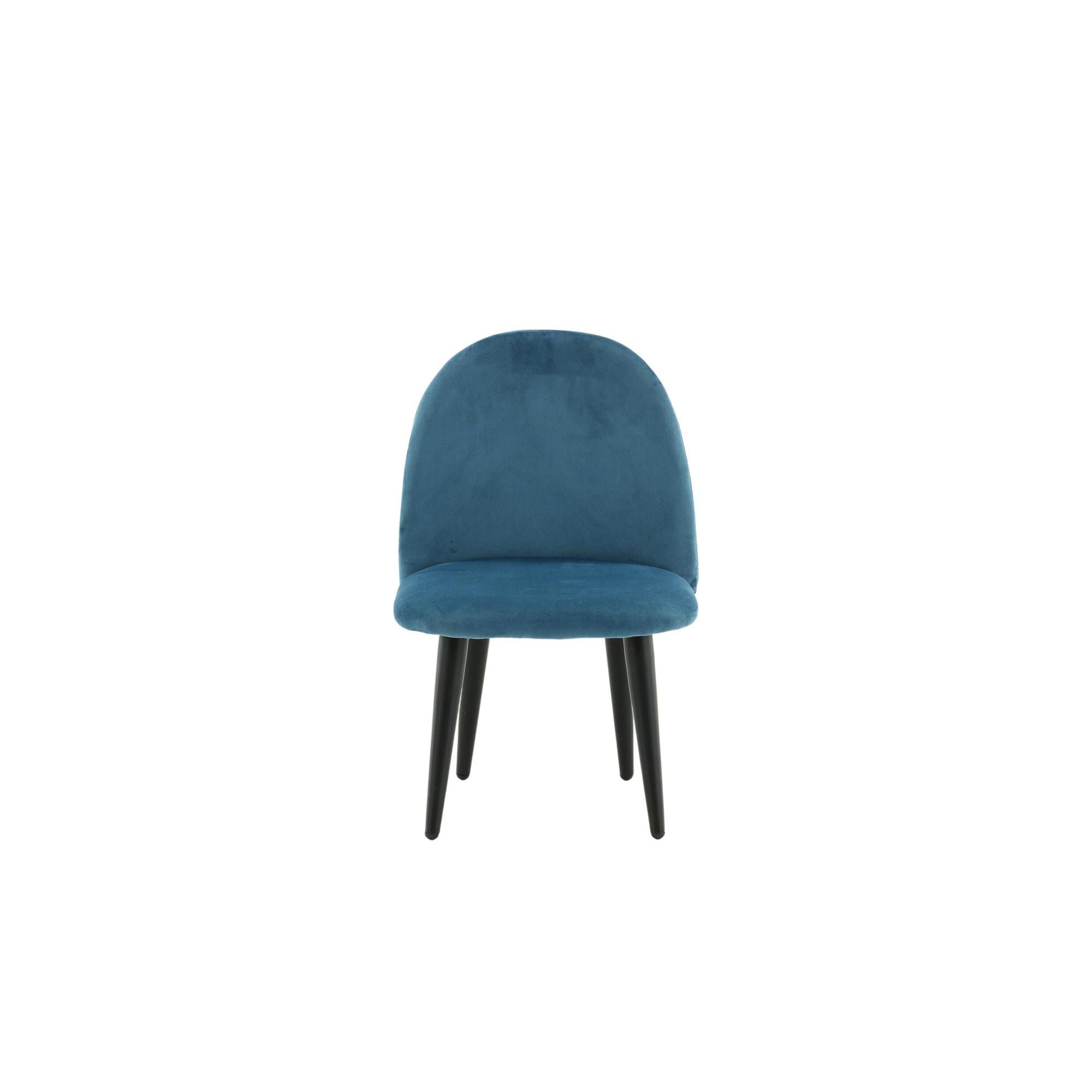 Kinderstuhl XXS 2er - Set aus Samt - BlauKinderstuhl