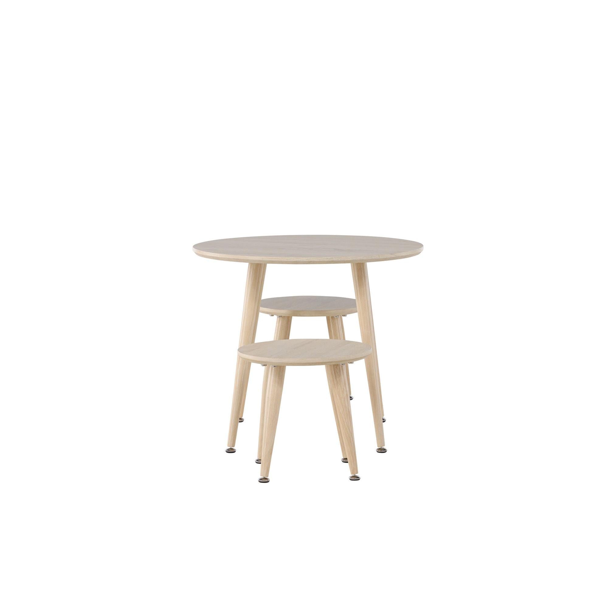 Kindertisch - Set - Whitewash (FSC 100%)Tisch - Set