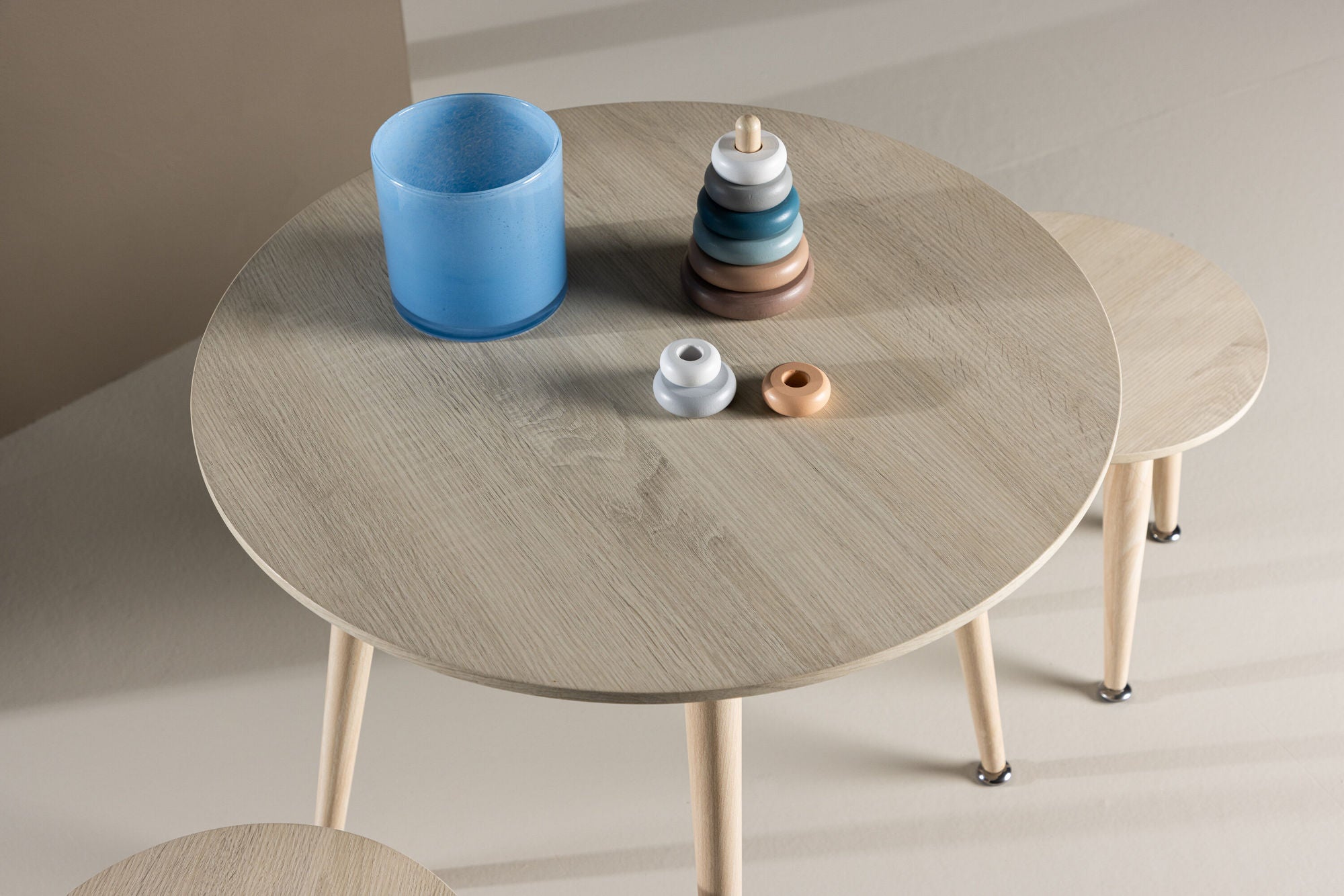 Kindertisch - Set - Whitewash (FSC 100%)Tisch - Set