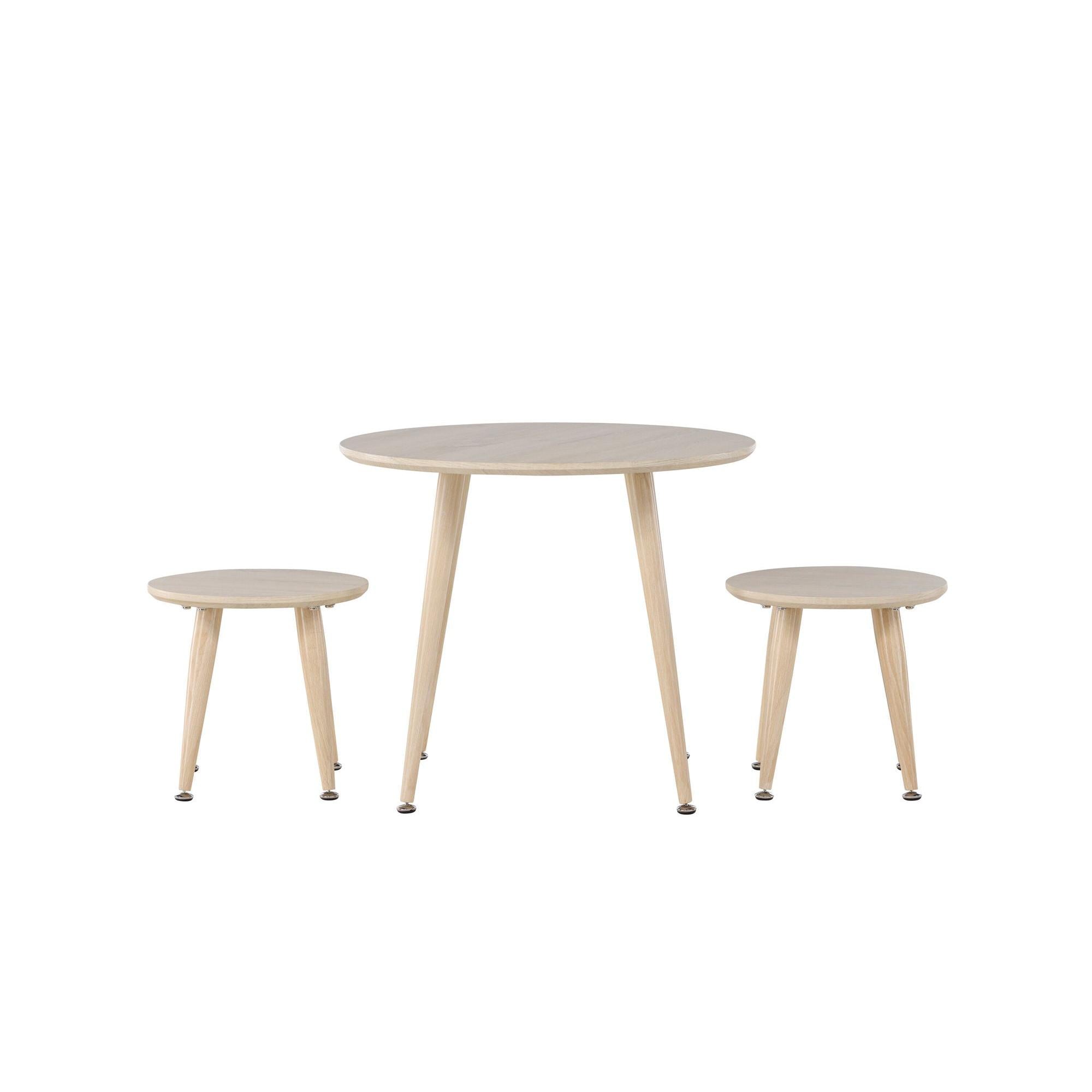 Kindertisch - Set - Whitewash (FSC 100%)Tisch - Set