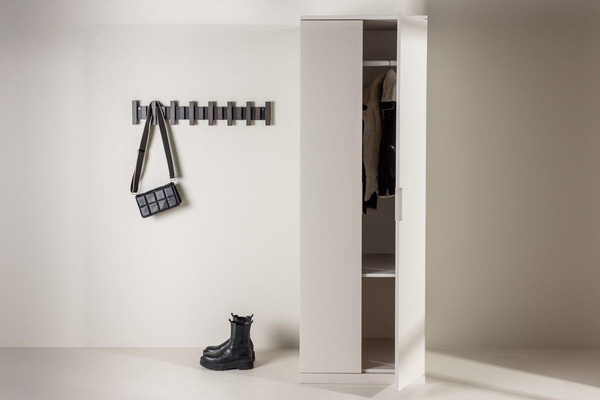 Kleiderschrank Nice 177cm mit 2 Türen - Beige-Kleiderschränke-Venture Home-le canapé