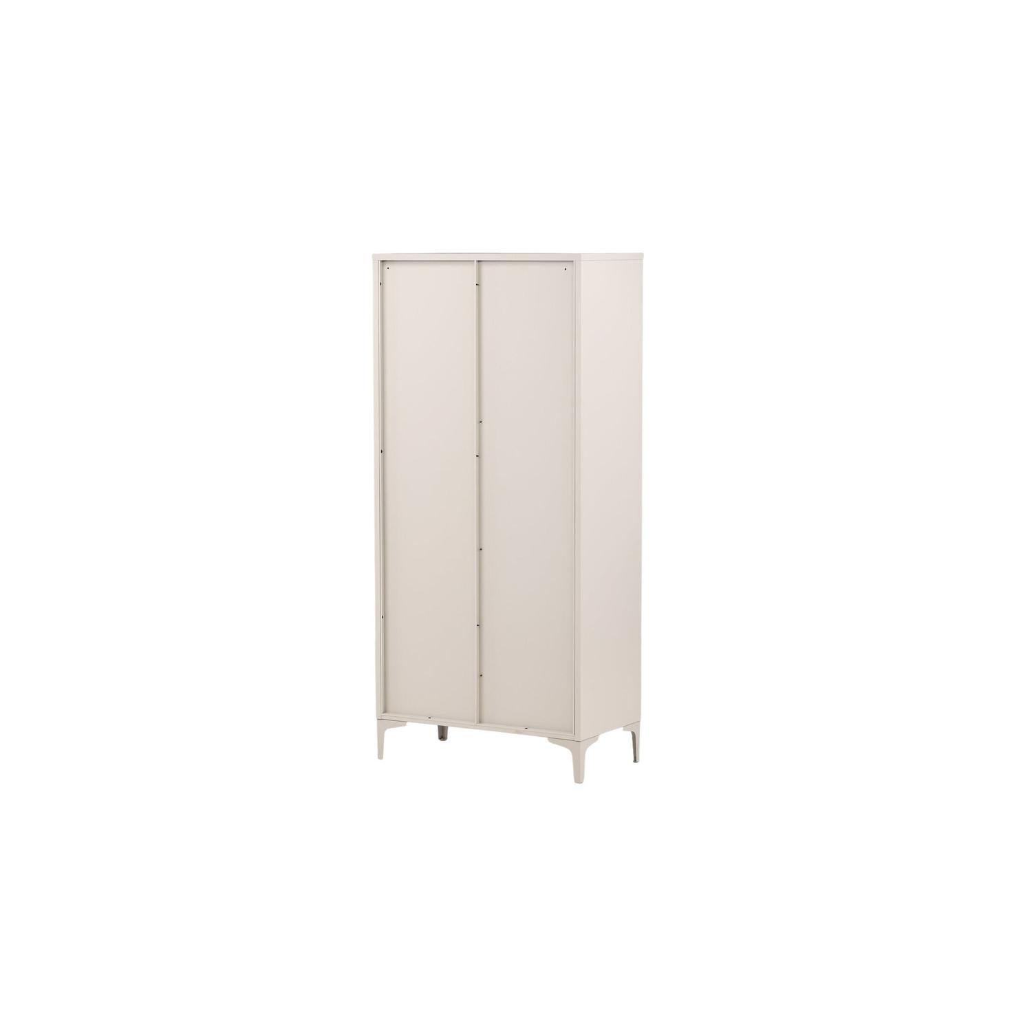 Kleiderschrank Piring 183cm aus Metall - Beige-Kleiderschränke-Venture Home-le canapé