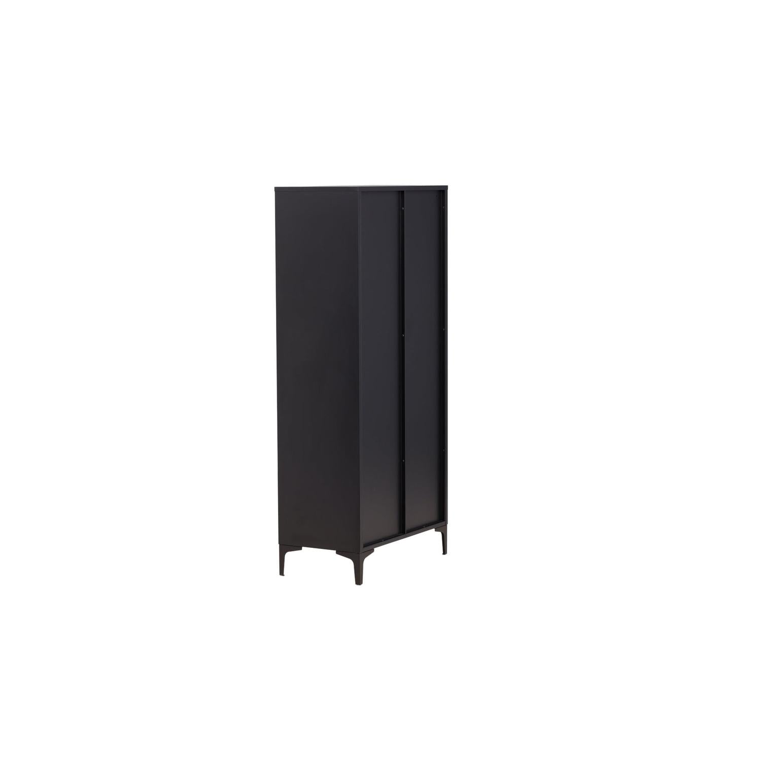 Kleiderschrank Piring 183cm aus Metall - Schwarz-Kleiderschränke-Venture Home-le canapé