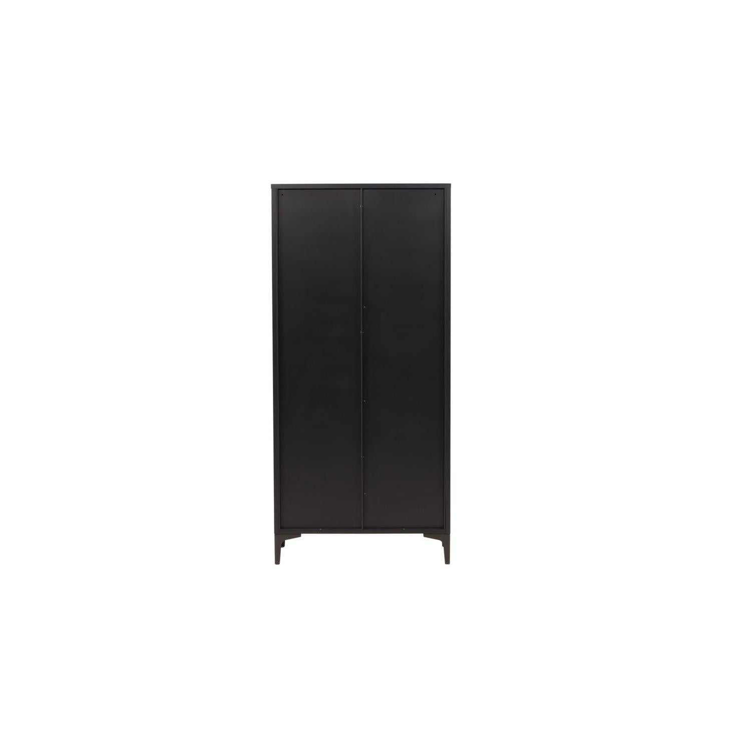 Kleiderschrank Piring 183cm aus Metall - Schwarz-Kleiderschränke-Venture Home-le canapé
