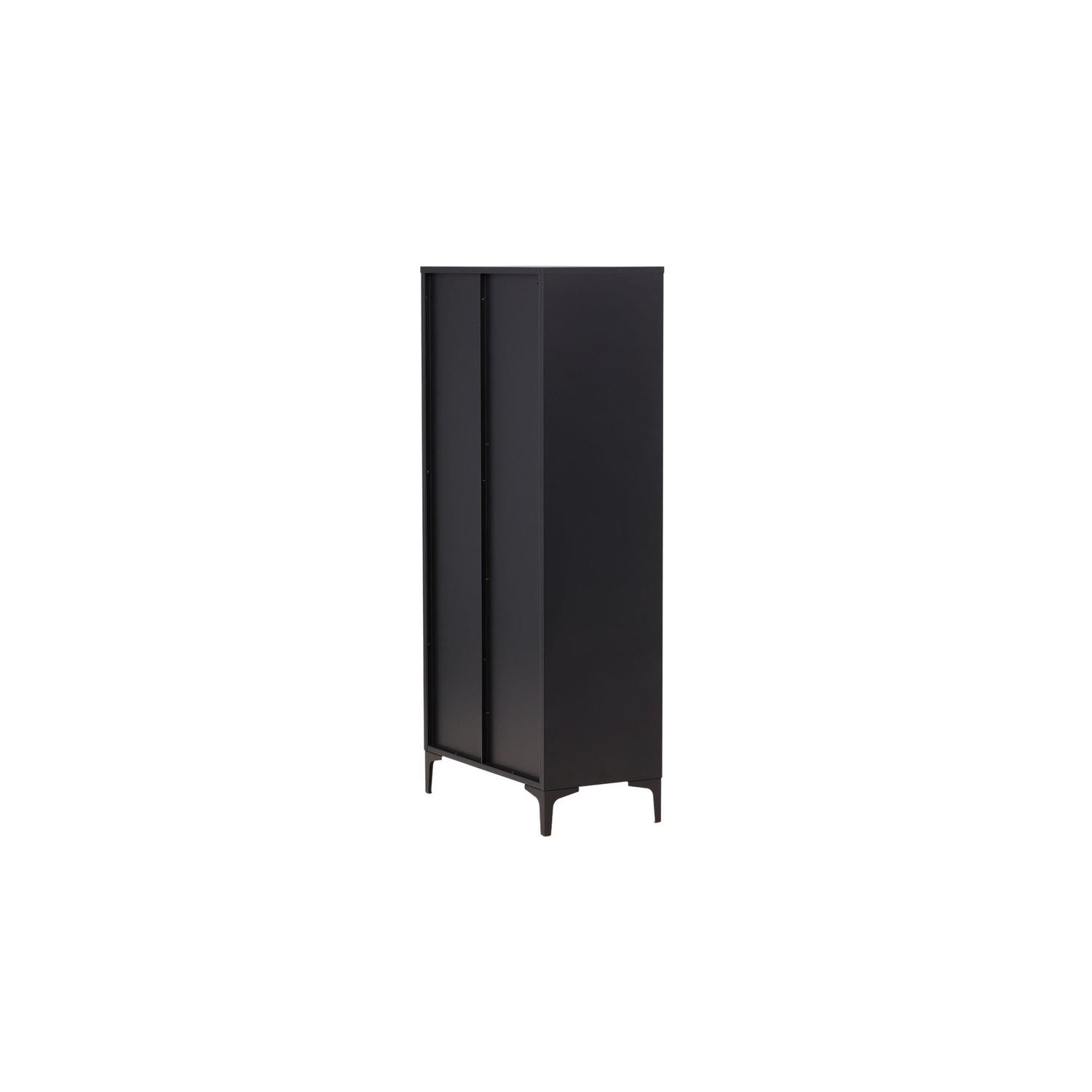 Kleiderschrank Piring 183cm aus Metall - Schwarz-Kleiderschränke-Venture Home-le canapé