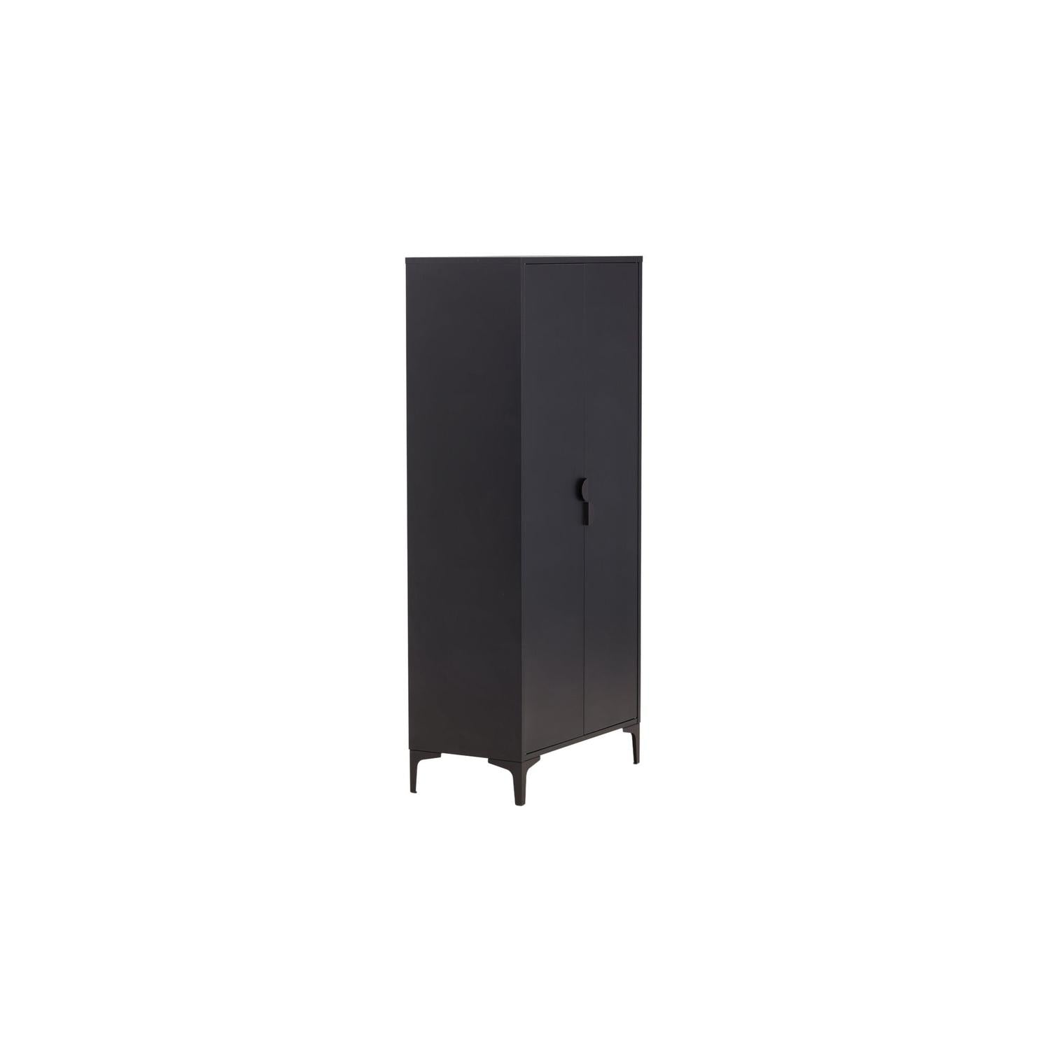 Kleiderschrank Piring 183cm aus Metall - Schwarz-Kleiderschränke-Venture Home-le canapé