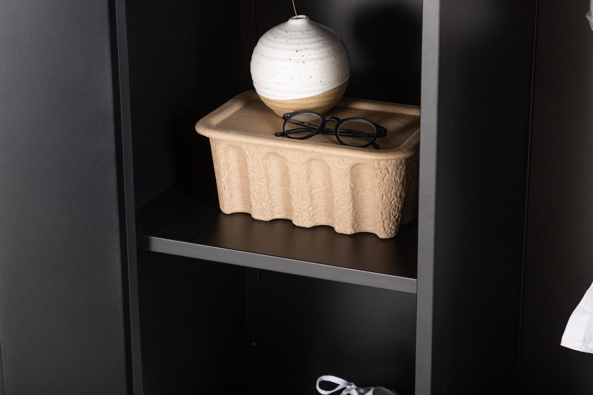 Kleiderschrank Piring 183cm aus Metall - Schwarz-Kleiderschränke-Venture Home-le canapé