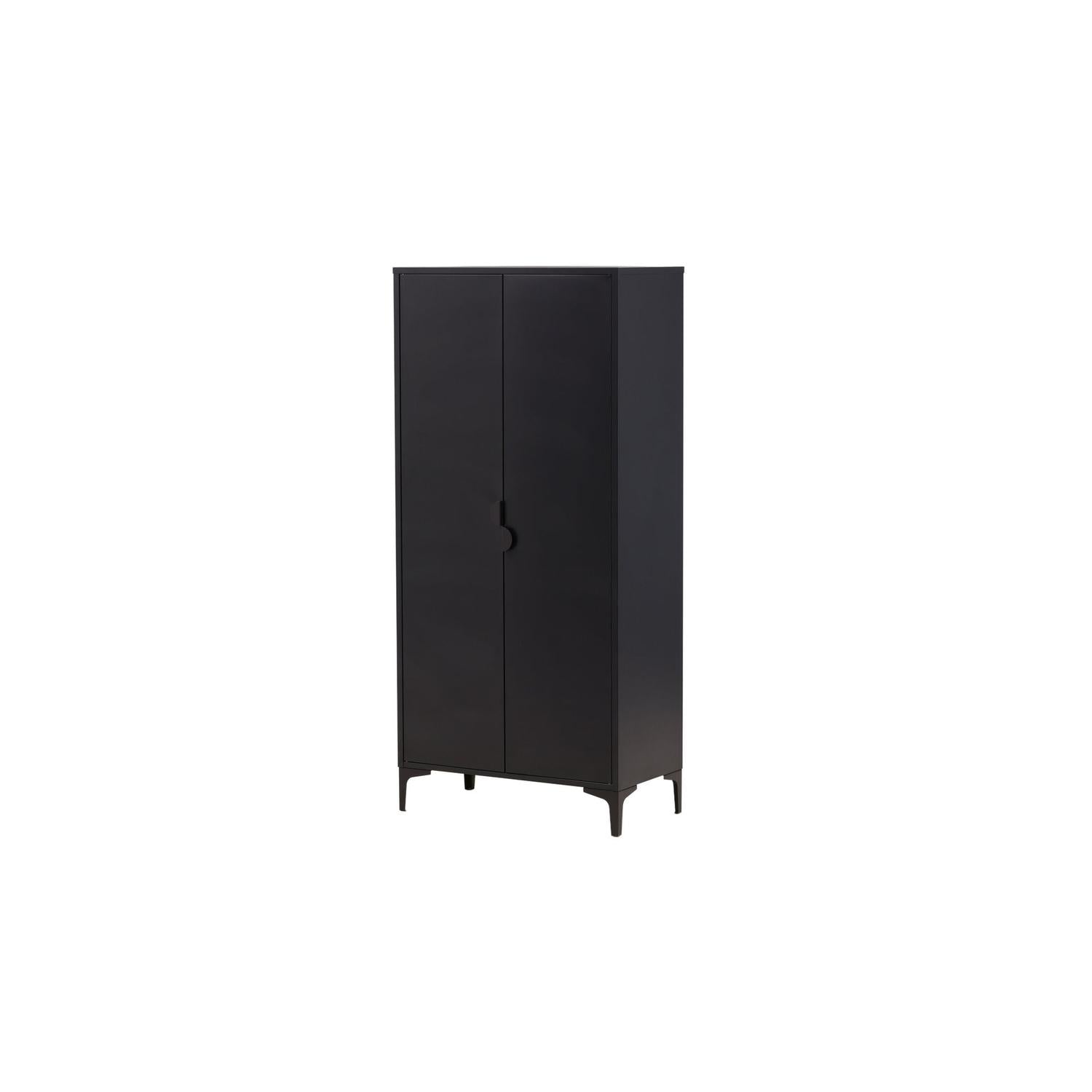 Kleiderschrank Piring 183cm aus Metall - Schwarz-Kleiderschränke-Venture Home-le canapé