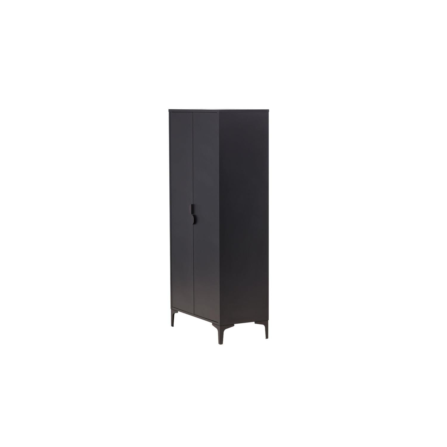 Kleiderschrank Piring 183cm aus Metall - Schwarz-Kleiderschränke-Venture Home-le canapé
