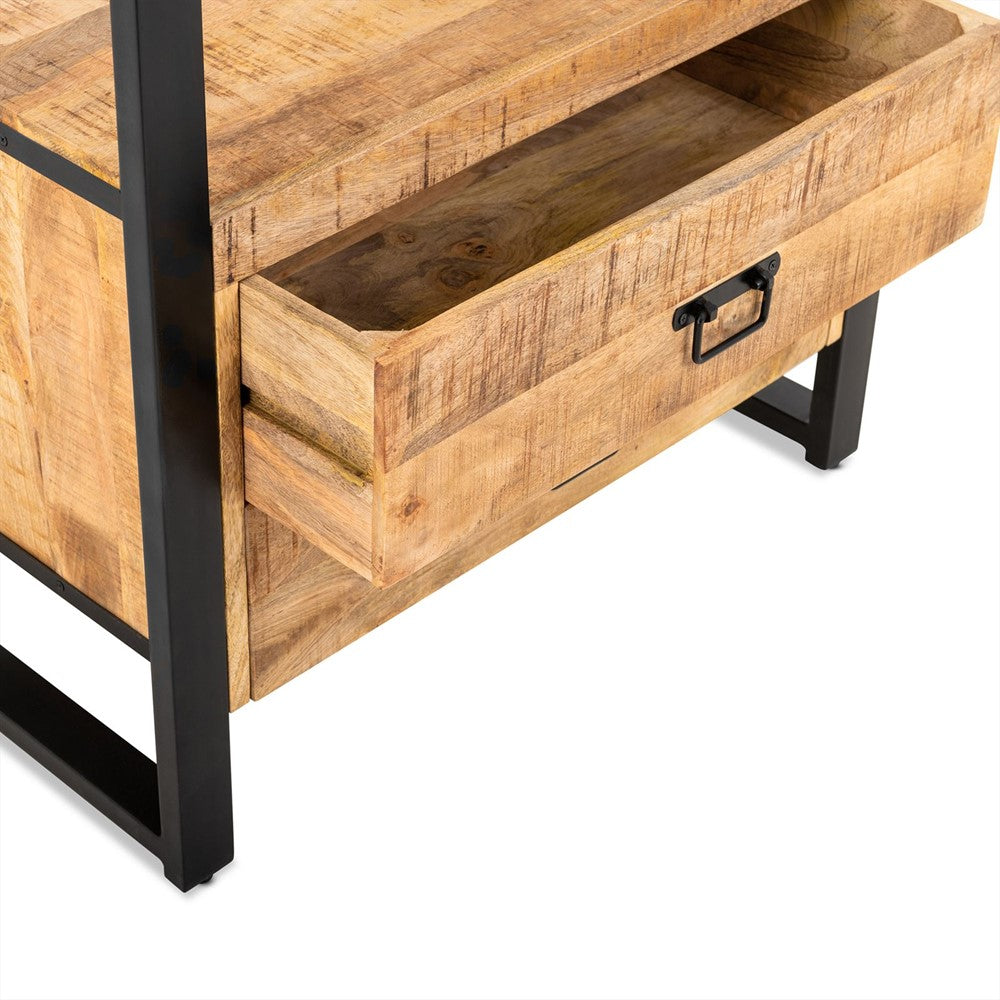 Kommode Britt mit 2 Schubladen aus Mangoholz - Hellbraun-Kommoden-Benoa-le canapé