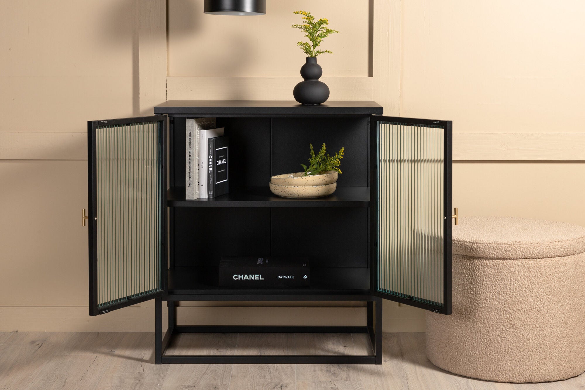 Kommode Garis 70cm - Schwarz-Kommoden-Venture Home-le canapé
