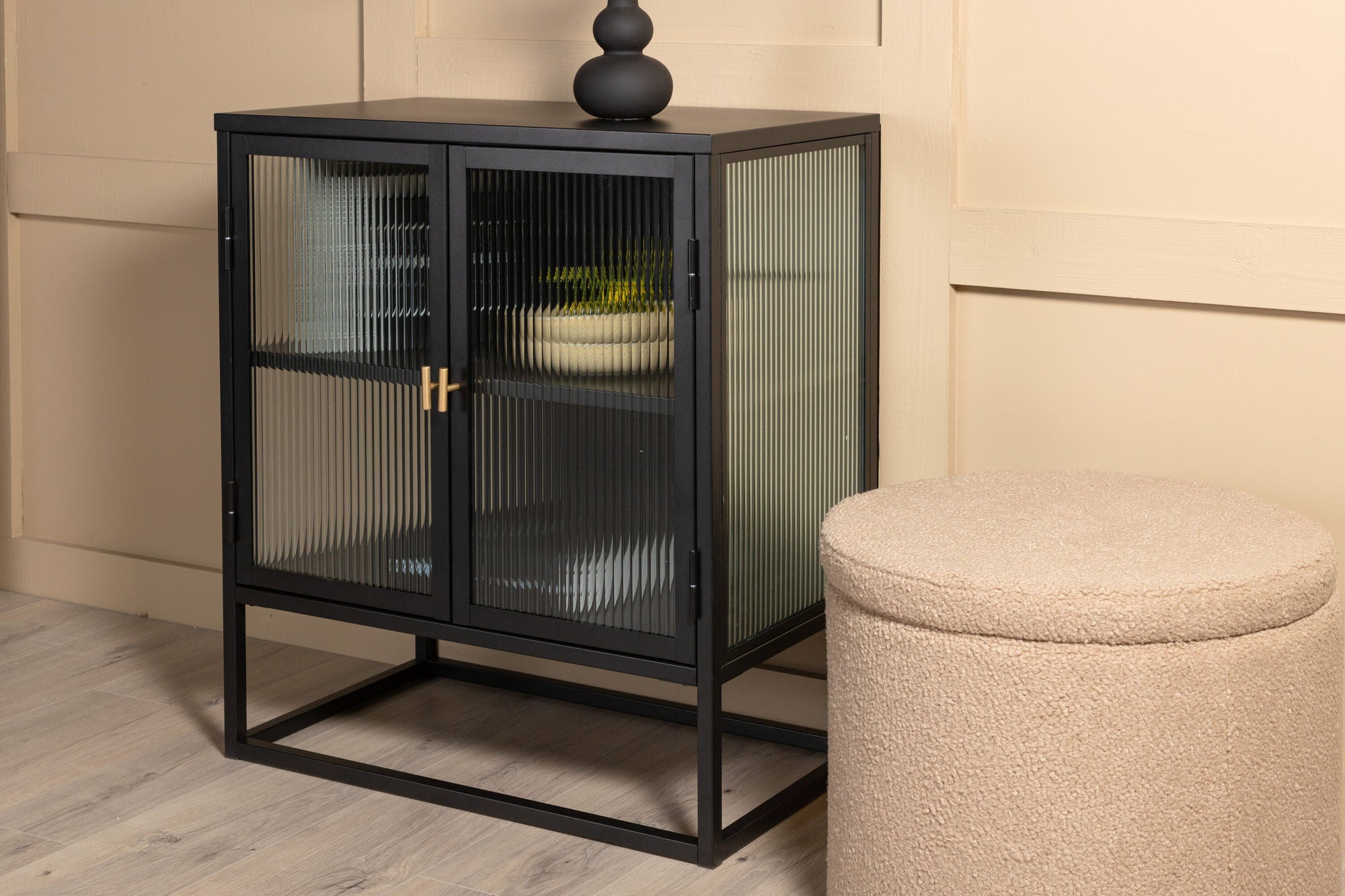 Kommode Garis 70cm - Schwarz-Kommoden-Venture Home-le canapé