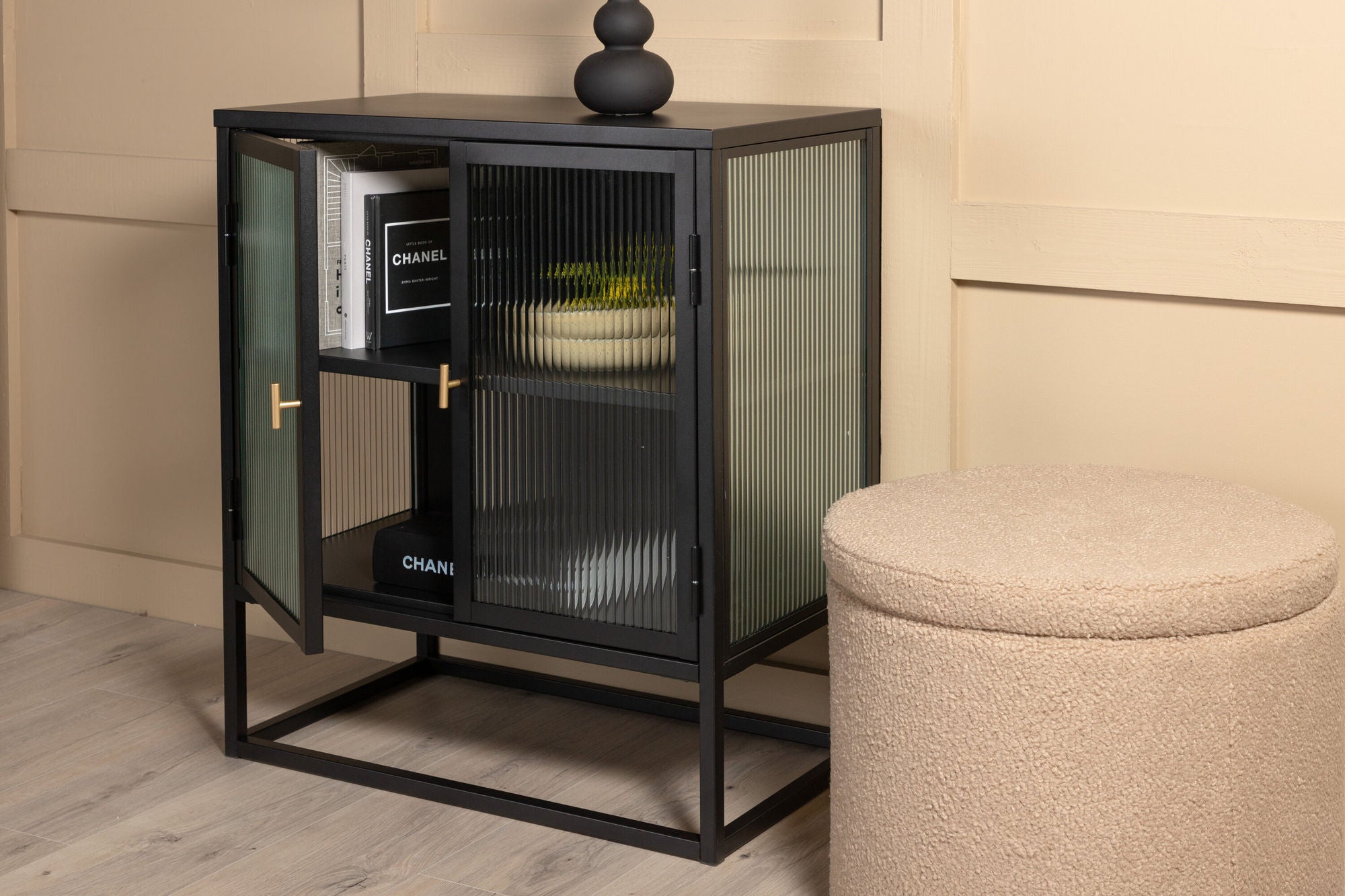 Kommode Garis 70cm - Schwarz-Kommoden-Venture Home-le canapé