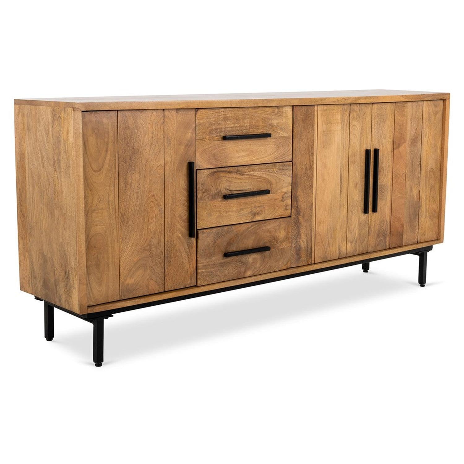 Kommode Jayden aus Mangoholz 180cm - Natur-Kommoden-Benoa-le canapé