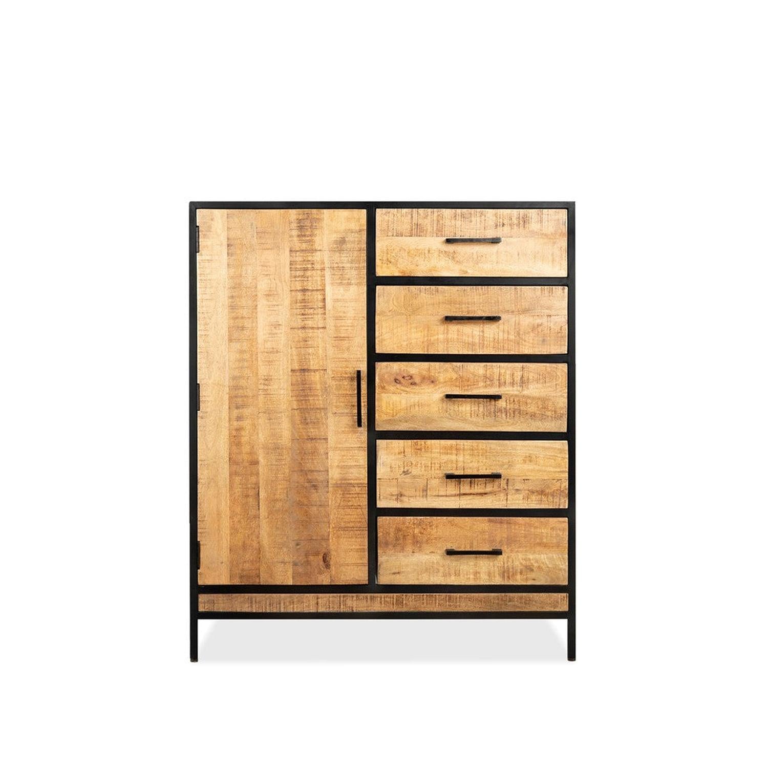 Kommode Louis aus Mangoholz - Hellbraun-Kommoden-Benoa-le canapé