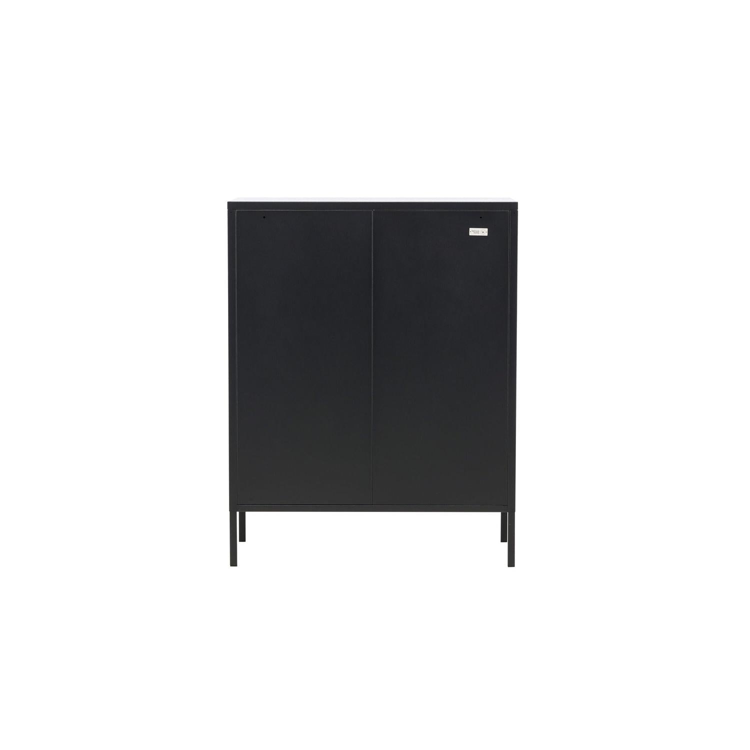 Kommode Misha 80cm aus Metall - Schwarz-Kommoden-Venture Home-le canapé