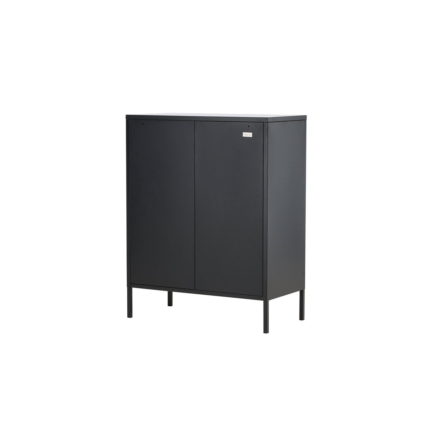 Kommode Misha 80cm aus Metall - Schwarz-Kommoden-Venture Home-le canapé