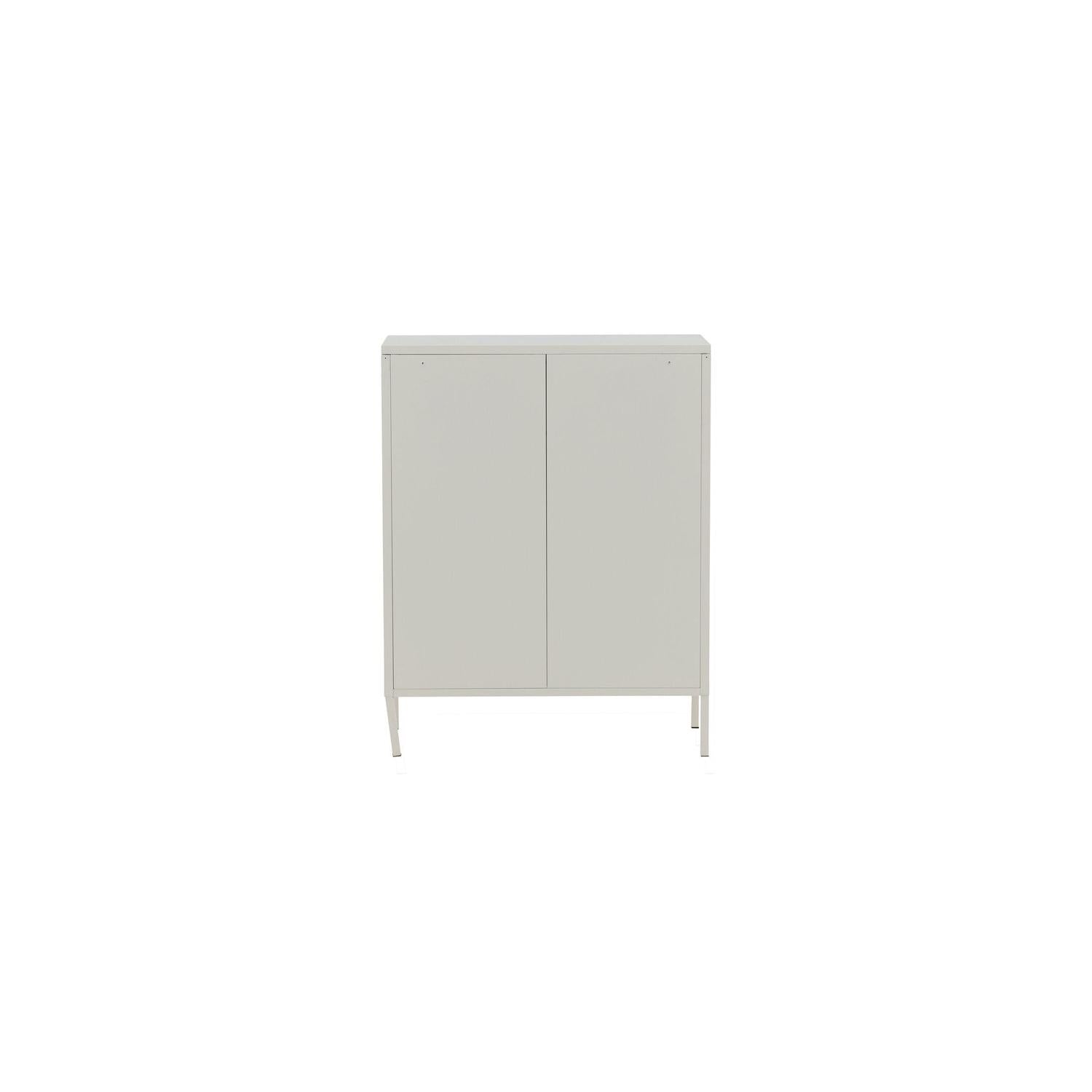 Kommode Misha 80cm aus Metall - Weiß-Kommoden-Venture Home-le canapé