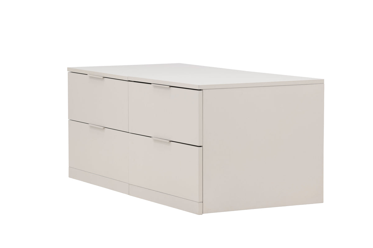 Kommode Nice 60cm mit 2 Schubladen - Beige-Kommoden-Venture Home-le canapé
