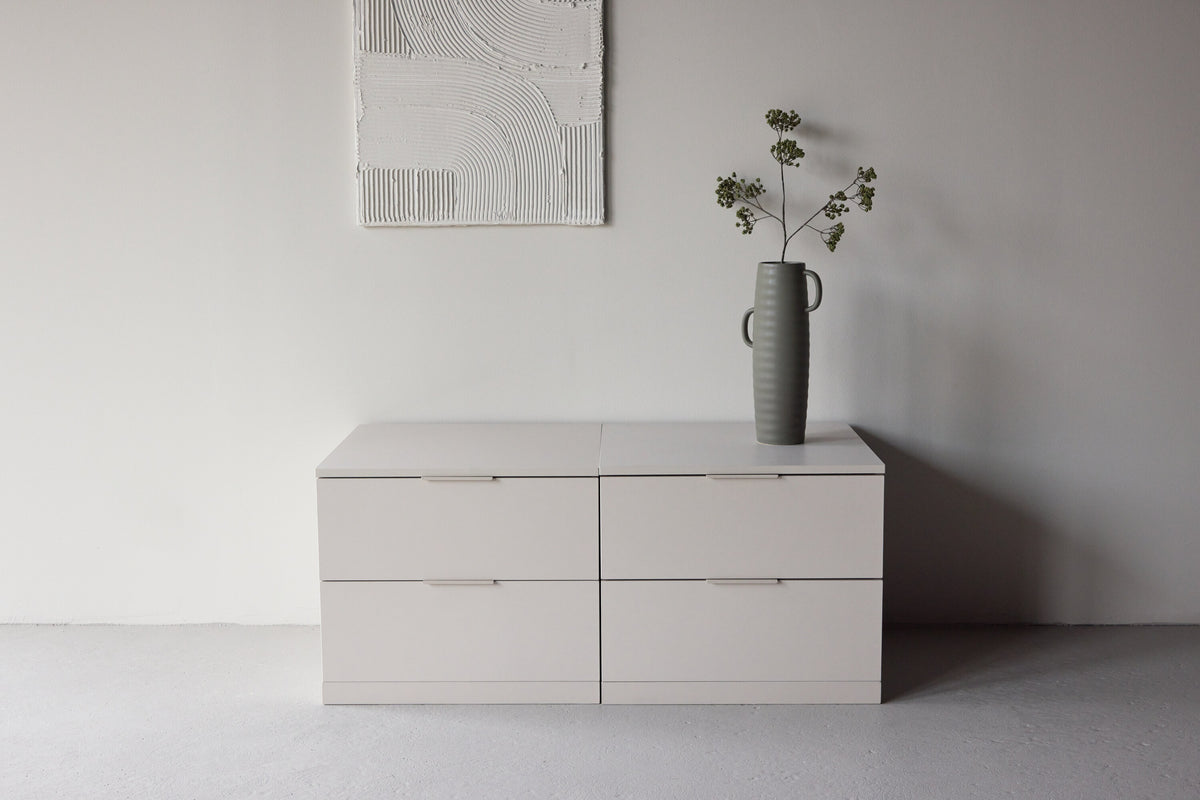 Kommode Nice 60cm mit 2 Schubladen - Beige-Kommoden-Venture Home-le canapé