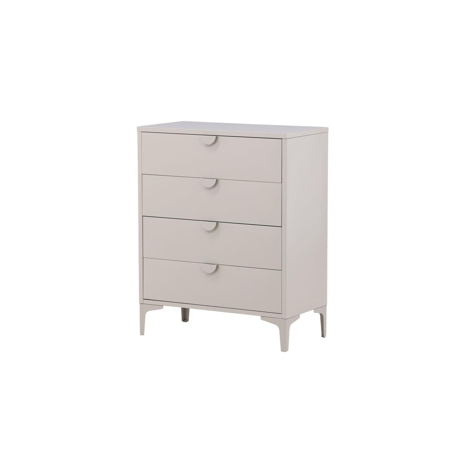 Kommode Piring mit 4 Schubladen aus Metall - Beige-Kommoden-Venture Home-le canapé