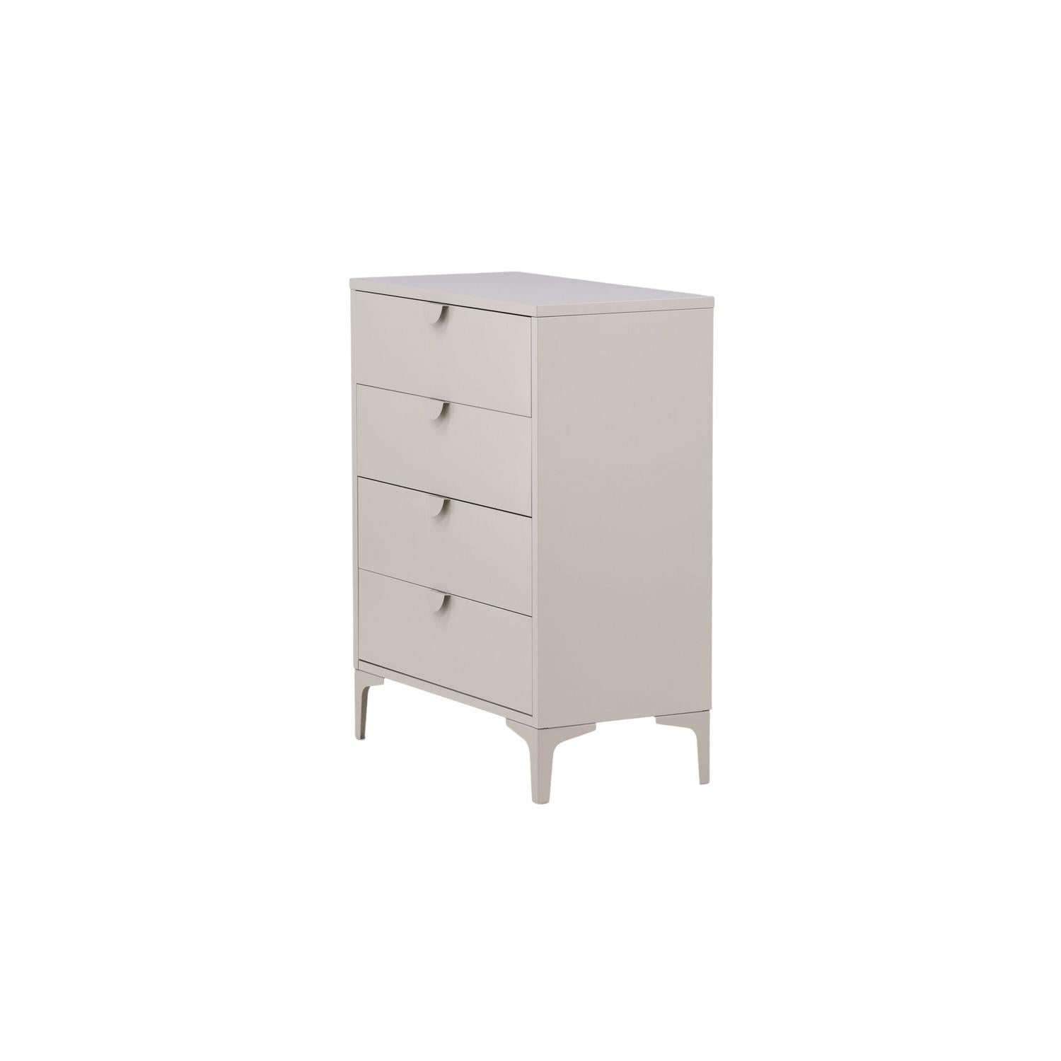 Kommode Piring mit 4 Schubladen aus Metall - Beige-Kommoden-Venture Home-le canapé