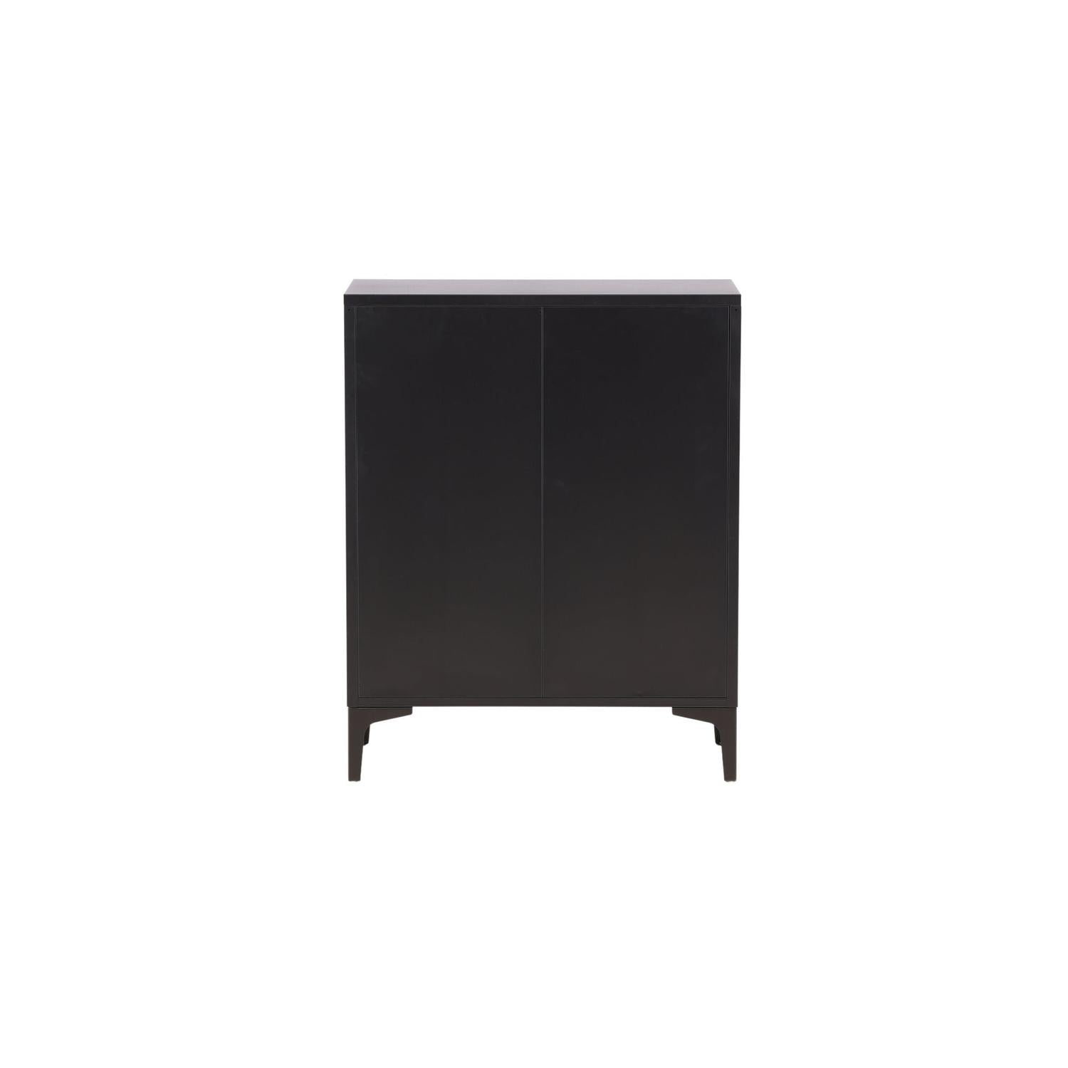 Kommode Piring mit 4 Schubladen aus Metall - Schwarz-Kommoden-Venture Home-le canapé