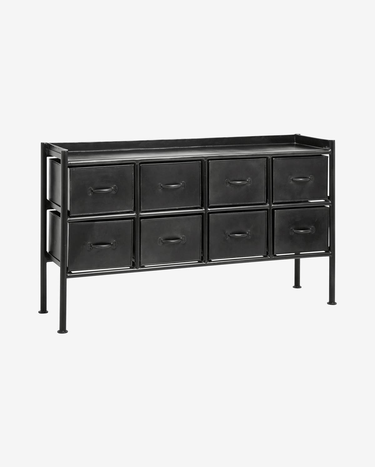 Kommode Portland 116cm aus Metall - Schwarz-Kommoden-Nordal A/S-le canapé