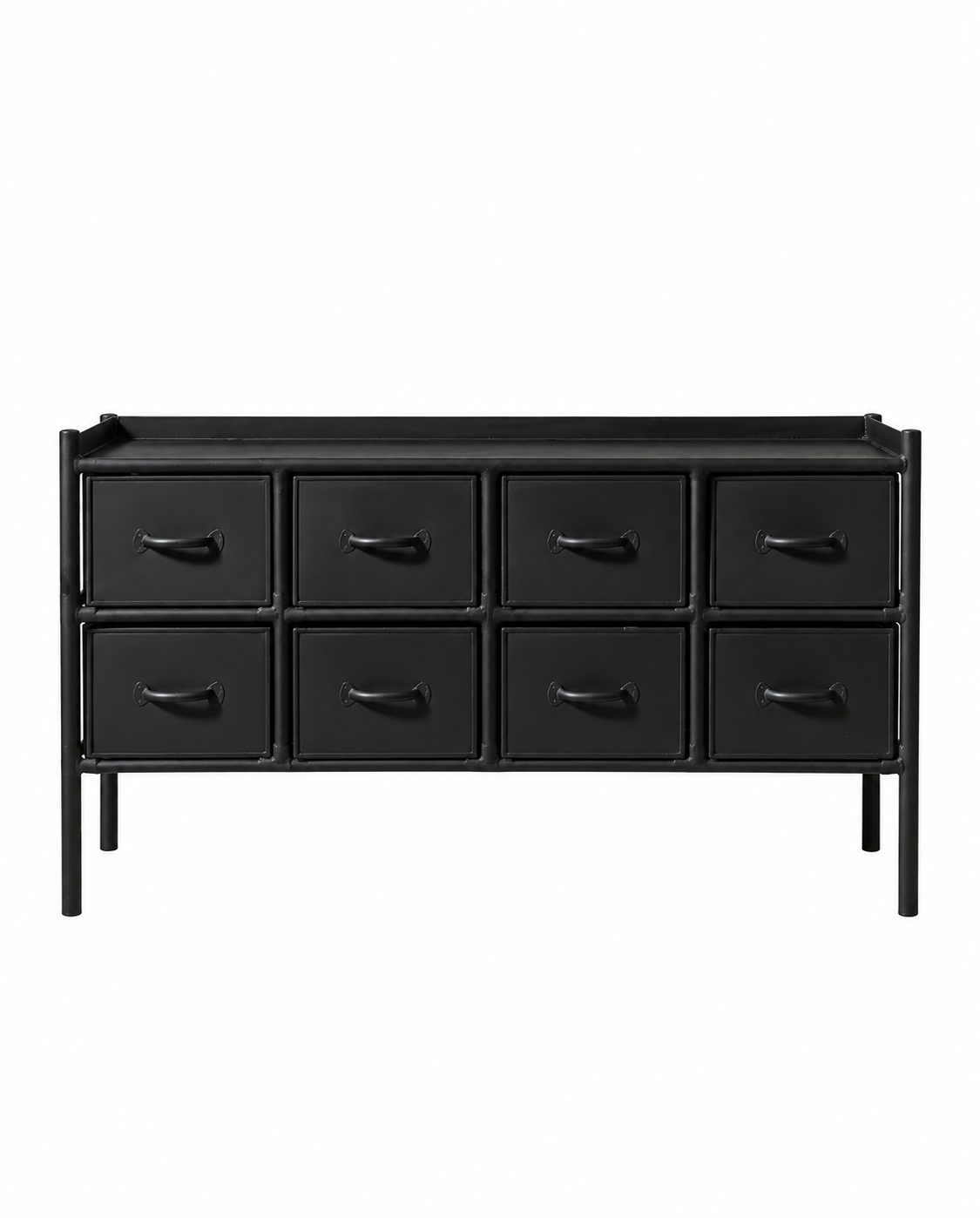 Kommode Portland 116cm aus Metall - Schwarz-Kommoden-Nordal A/S-le canapé