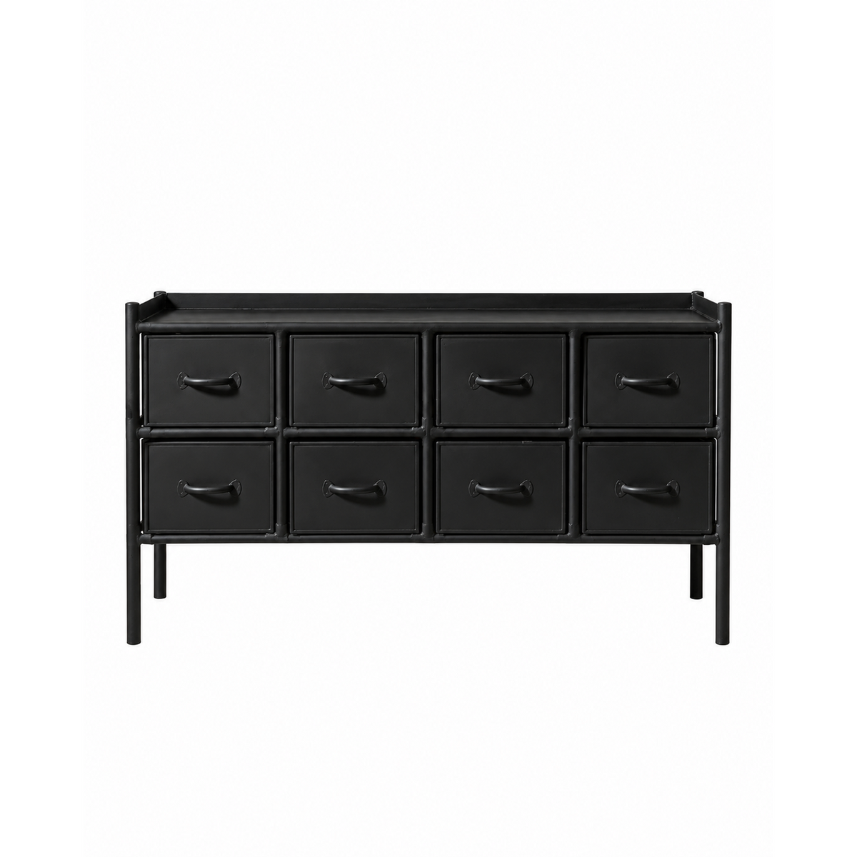 Kommode Portland 116cm aus Metall - Schwarz-Kommoden-Nordal A/S-le canapé