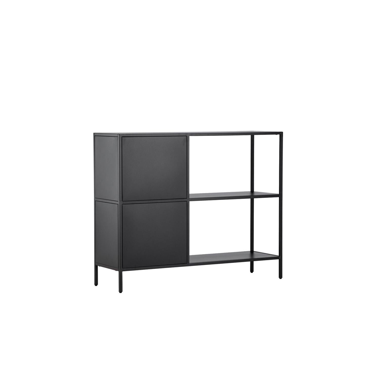 Kommode Salta aus Metall 100cm - Schwarz-Kommoden-Venture Home-le canapé