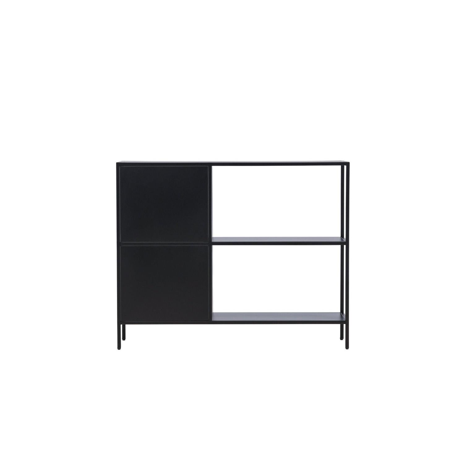 Kommode Salta aus Metall 100cm - Schwarz-Kommoden-Venture Home-le canapé