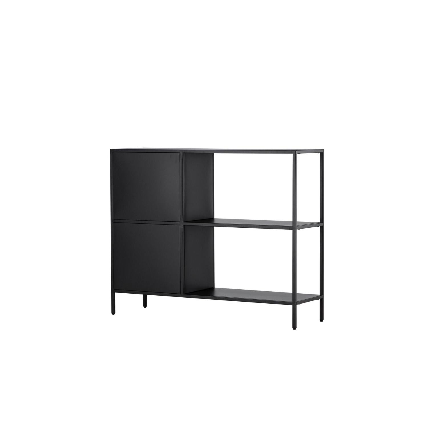Kommode Salta aus Metall 100cm - Schwarz-Kommoden-Venture Home-le canapé