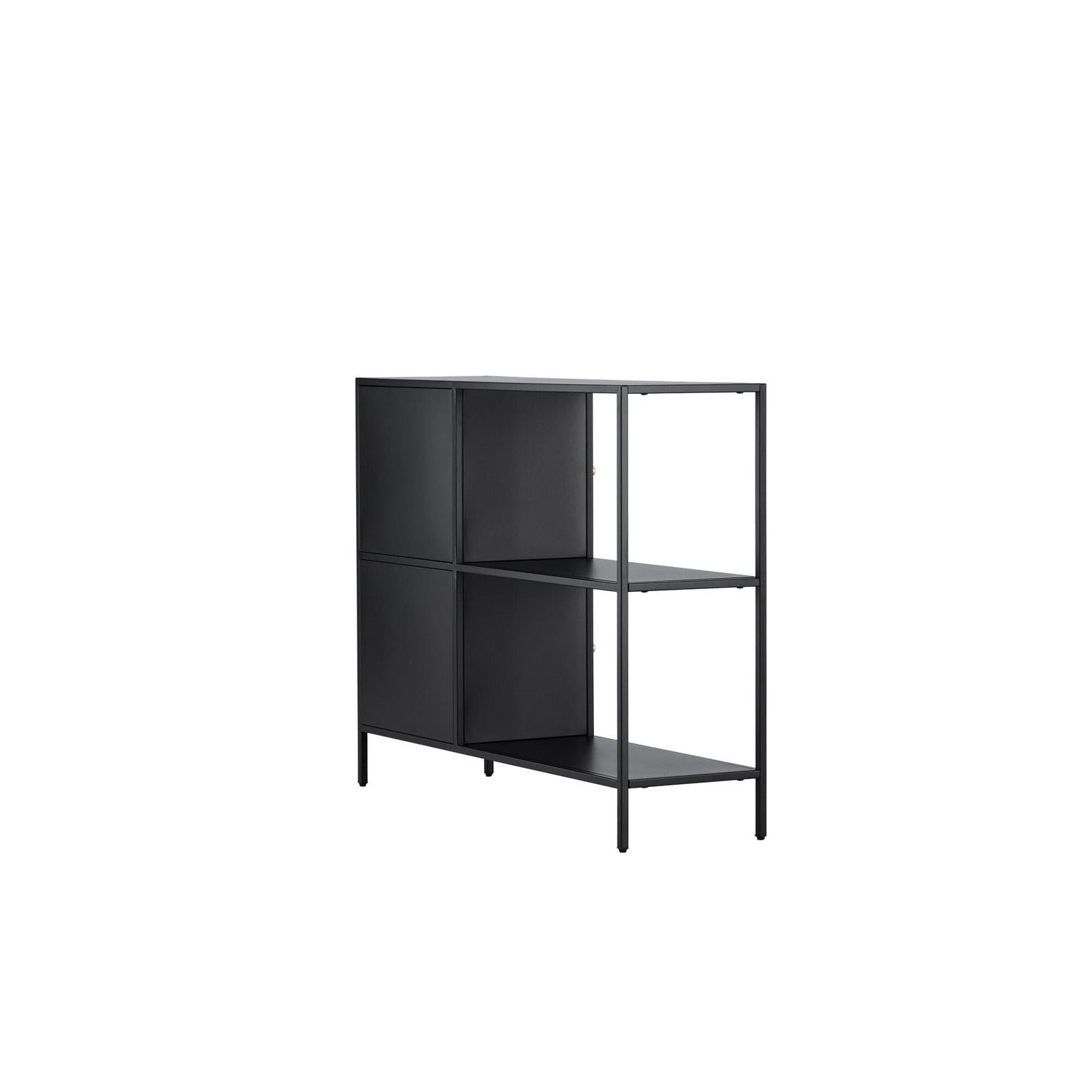 Kommode Salta aus Metall 100cm - Schwarz-Kommoden-Venture Home-le canapé