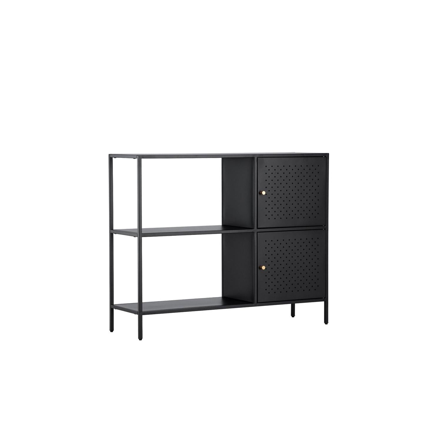 Kommode Salta aus Metall 100cm - Schwarz-Kommoden-Venture Home-le canapé