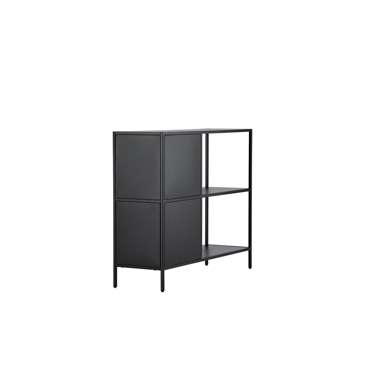 Kommode Salta aus Metall 100cm - Schwarz-Kommoden-Venture Home-le canapé