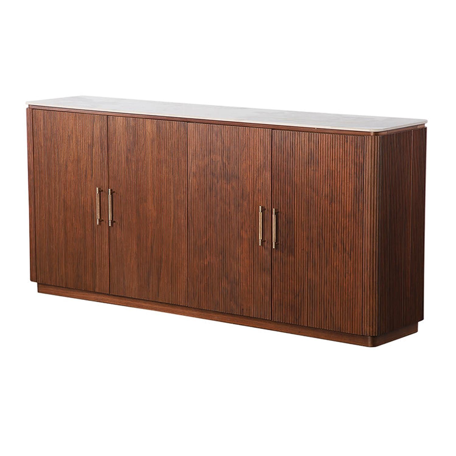 Kommode Urban Chique mit Keramikplatte 180cm - Dunkelbraun-Kommoden-Pole to Pole-le canapé