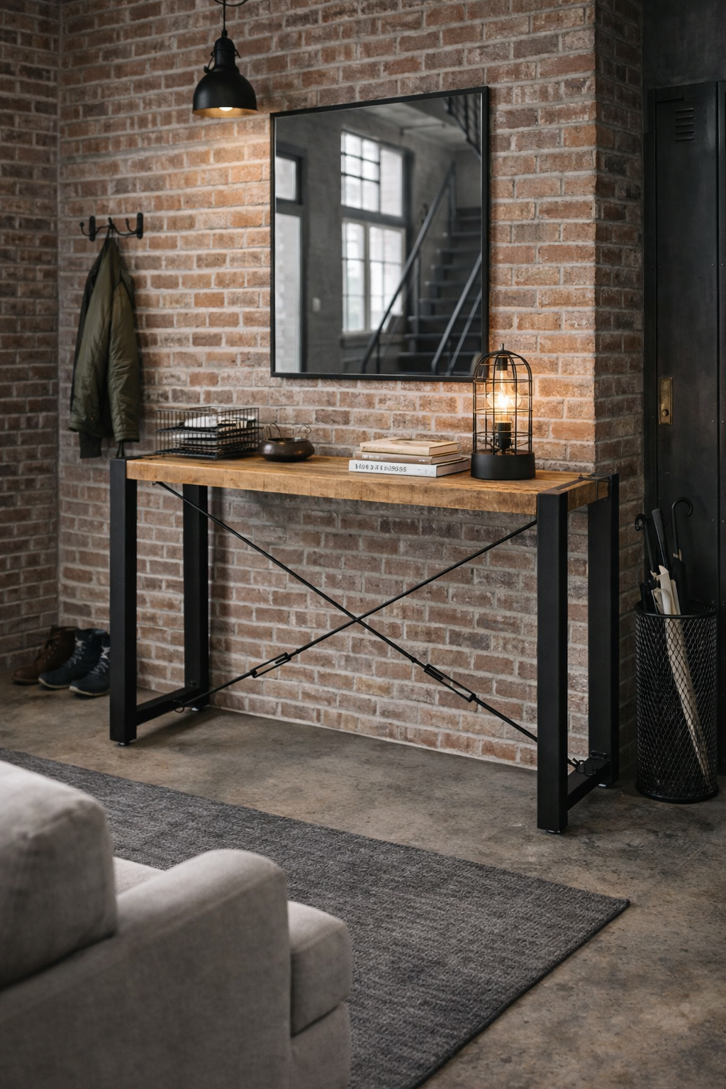 Konsolentisch Britt aus Mangoholz 120cm - Braun-Konsolentische-Benoa-le canapé