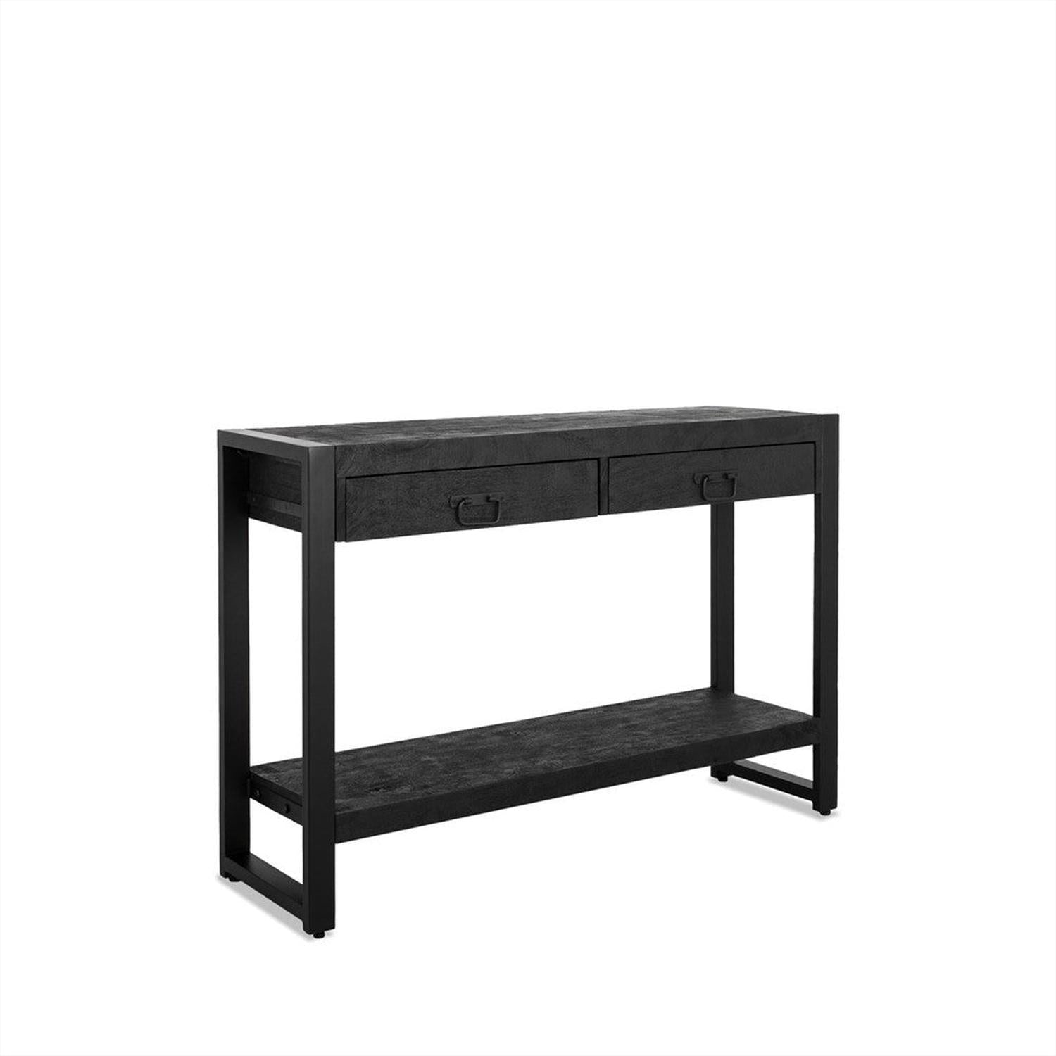 Konsolentisch Britt aus Mangoholz 120cm - Schwarz-Konsolentische-Benoa-le canapé