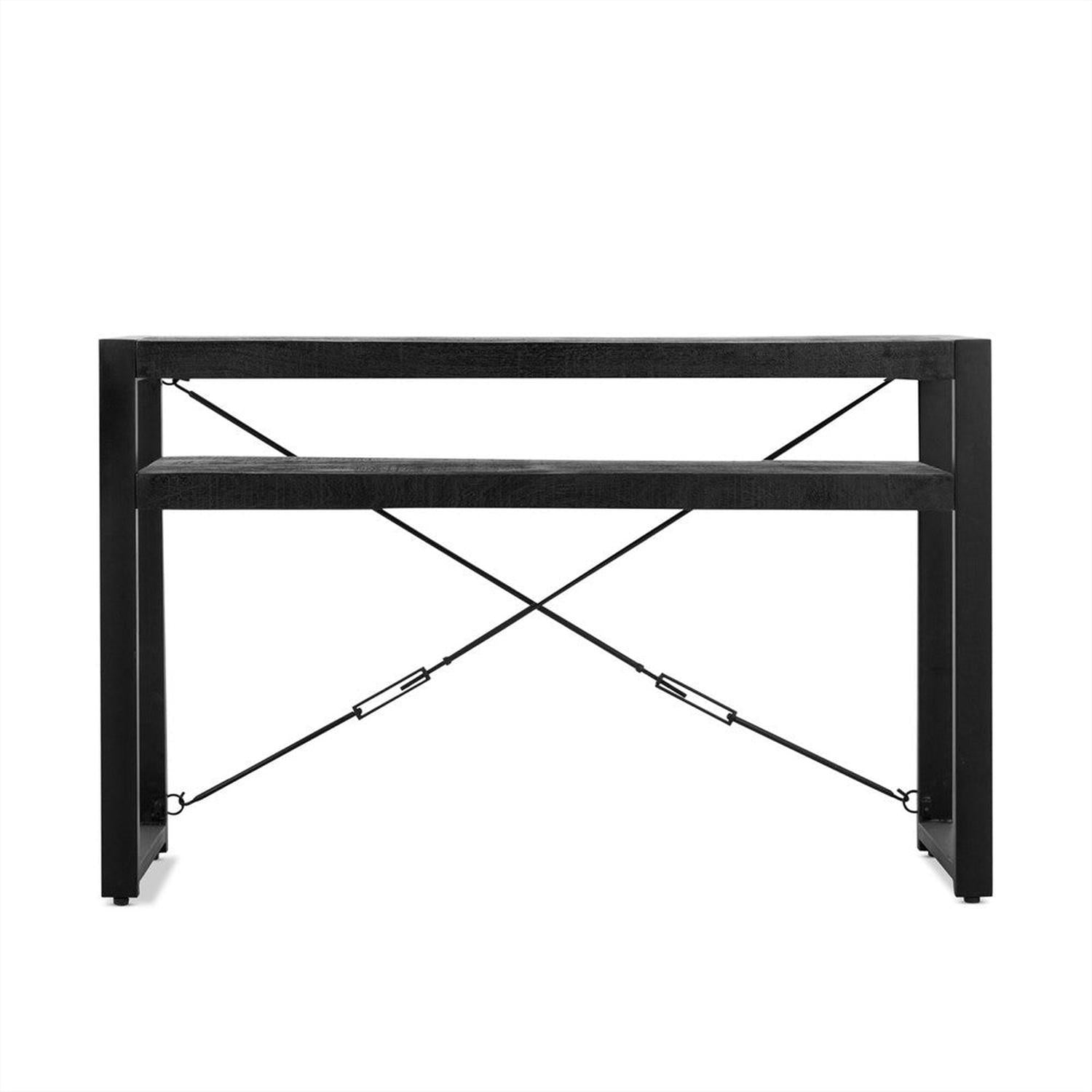 Konsolentisch Britt mit Ablagefach 120cm - Schwarz-Konsolentische-Benoa-le canapé
