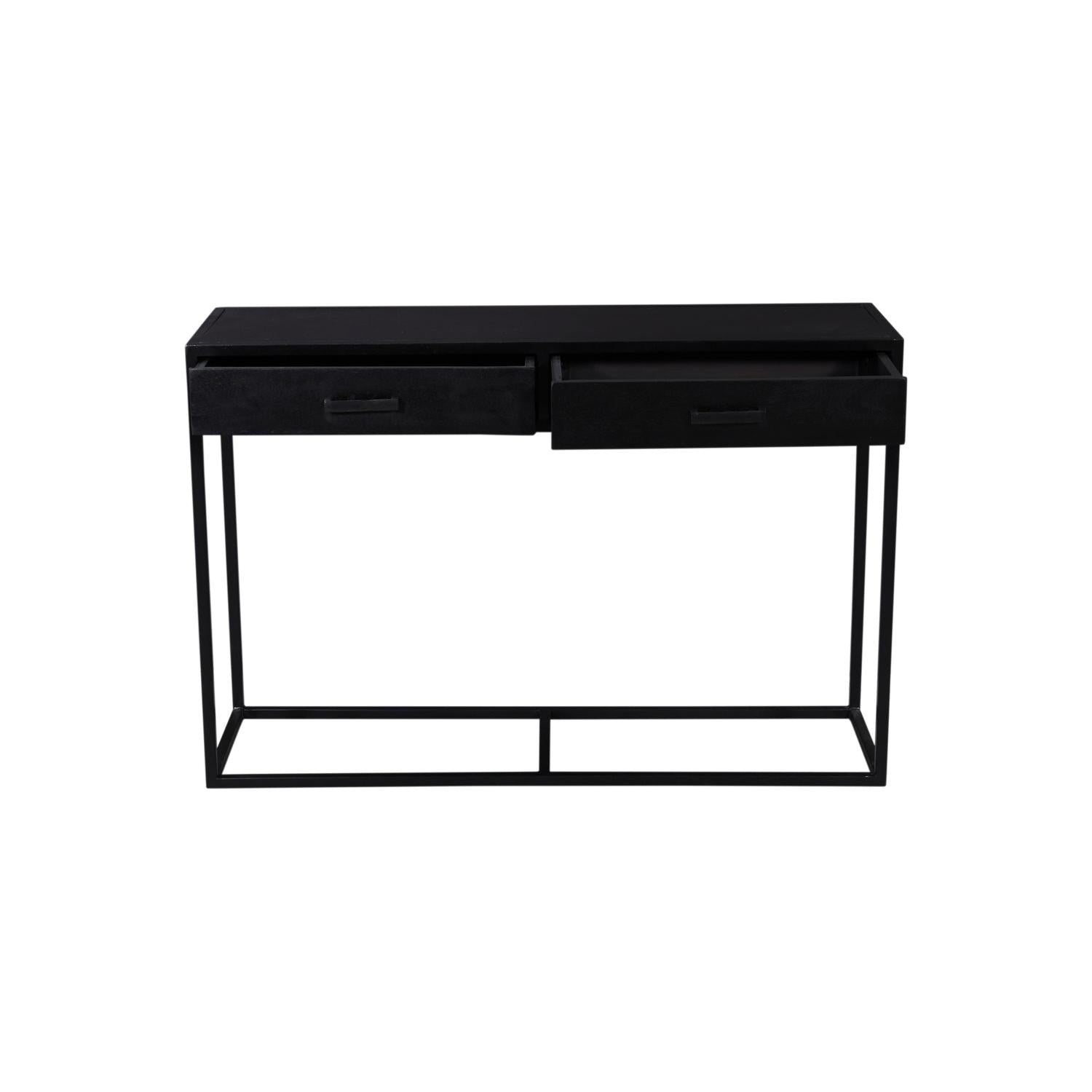 Konsolentisch Kala 120*35cm - Schwarz-Konsolentische-Livingfurn-le canapé